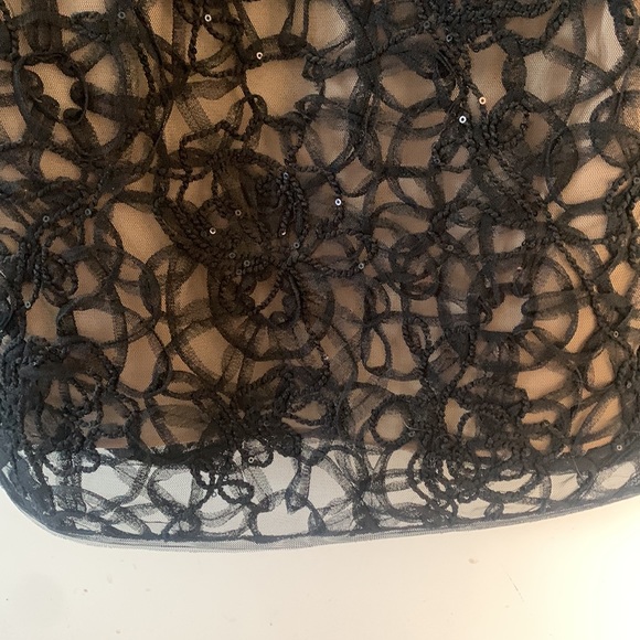 Black lace Max Studio mini cocktail dress - Picture 3 of 4